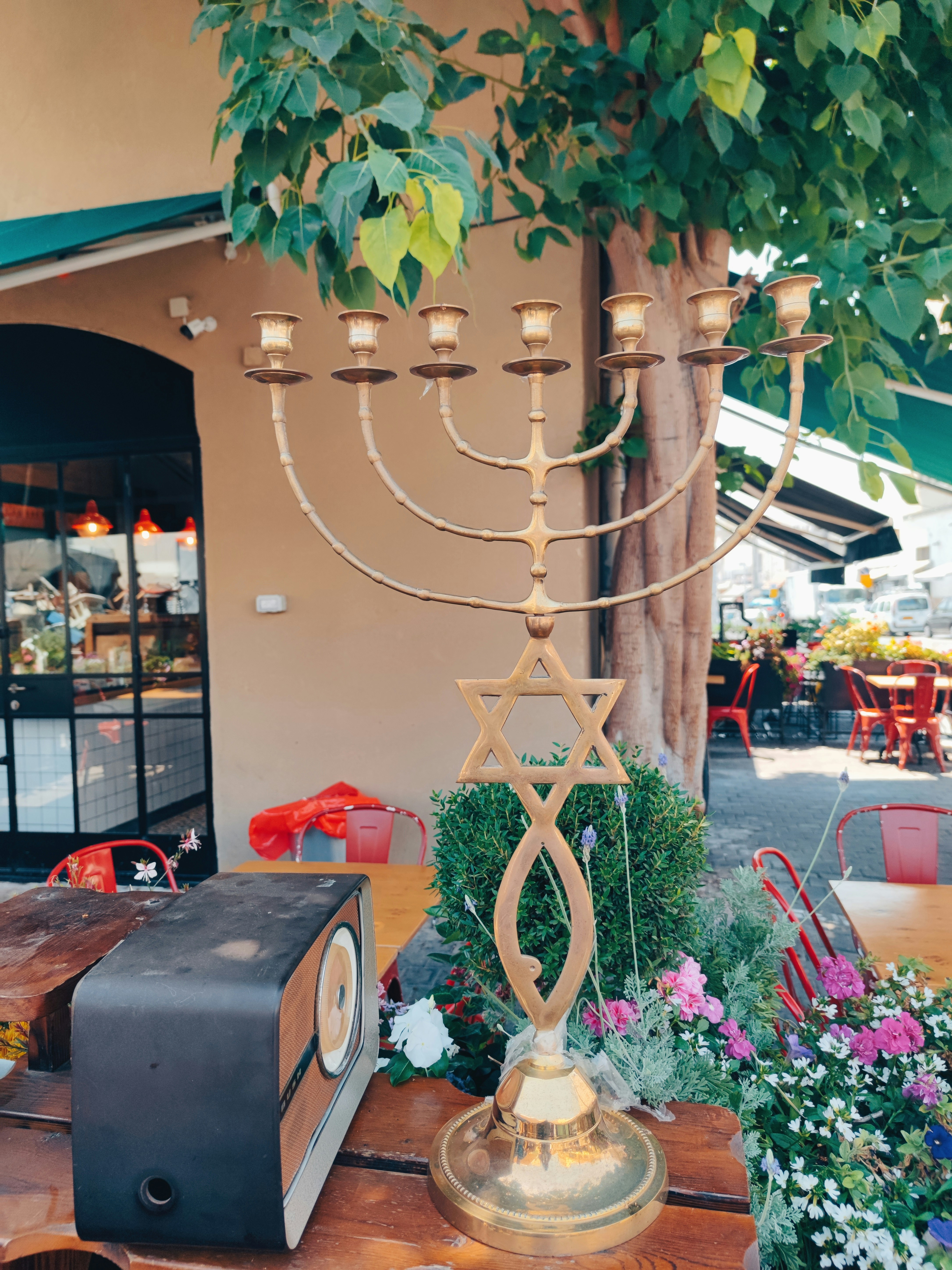 Menorá artesanal
