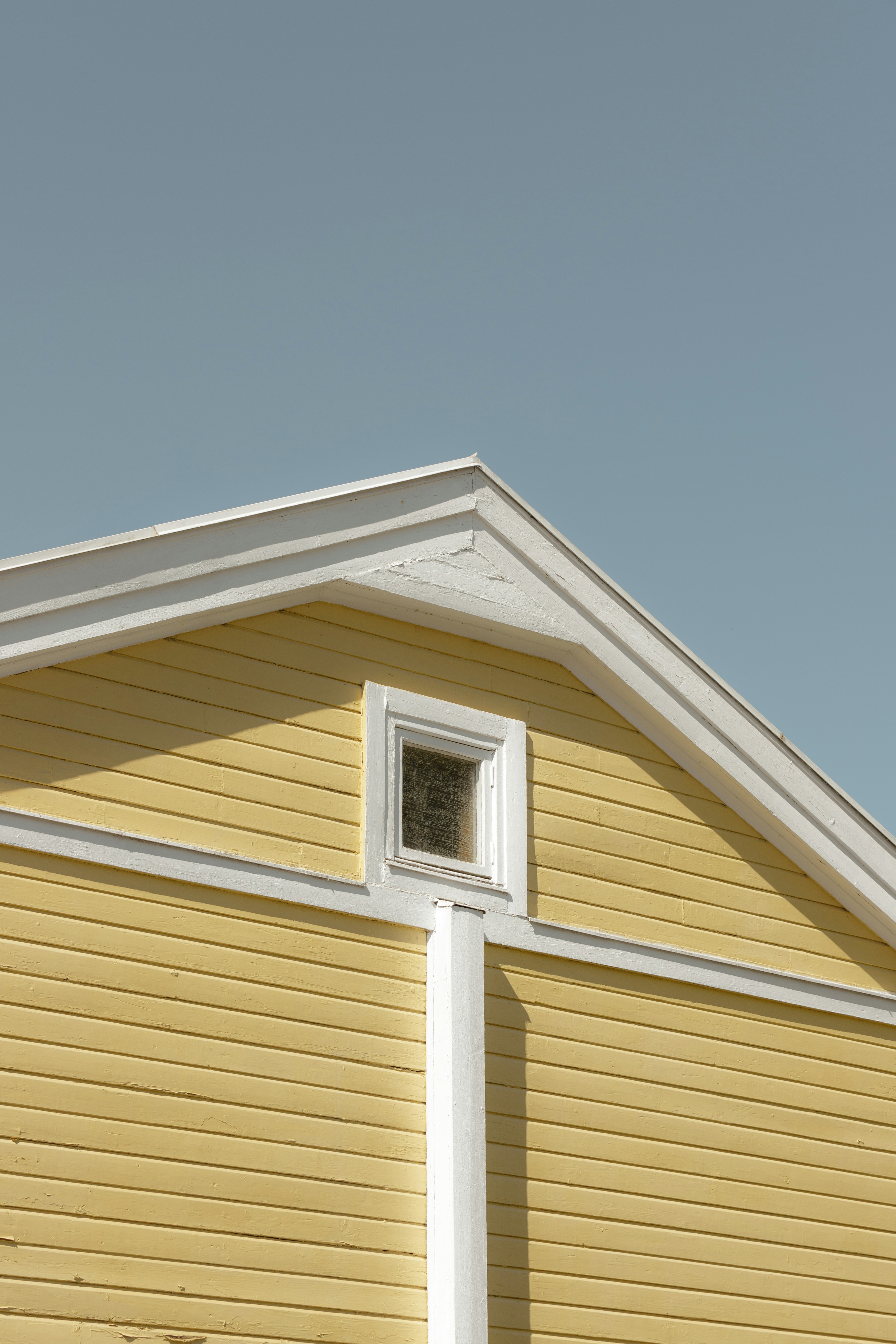 a house with a blue sky