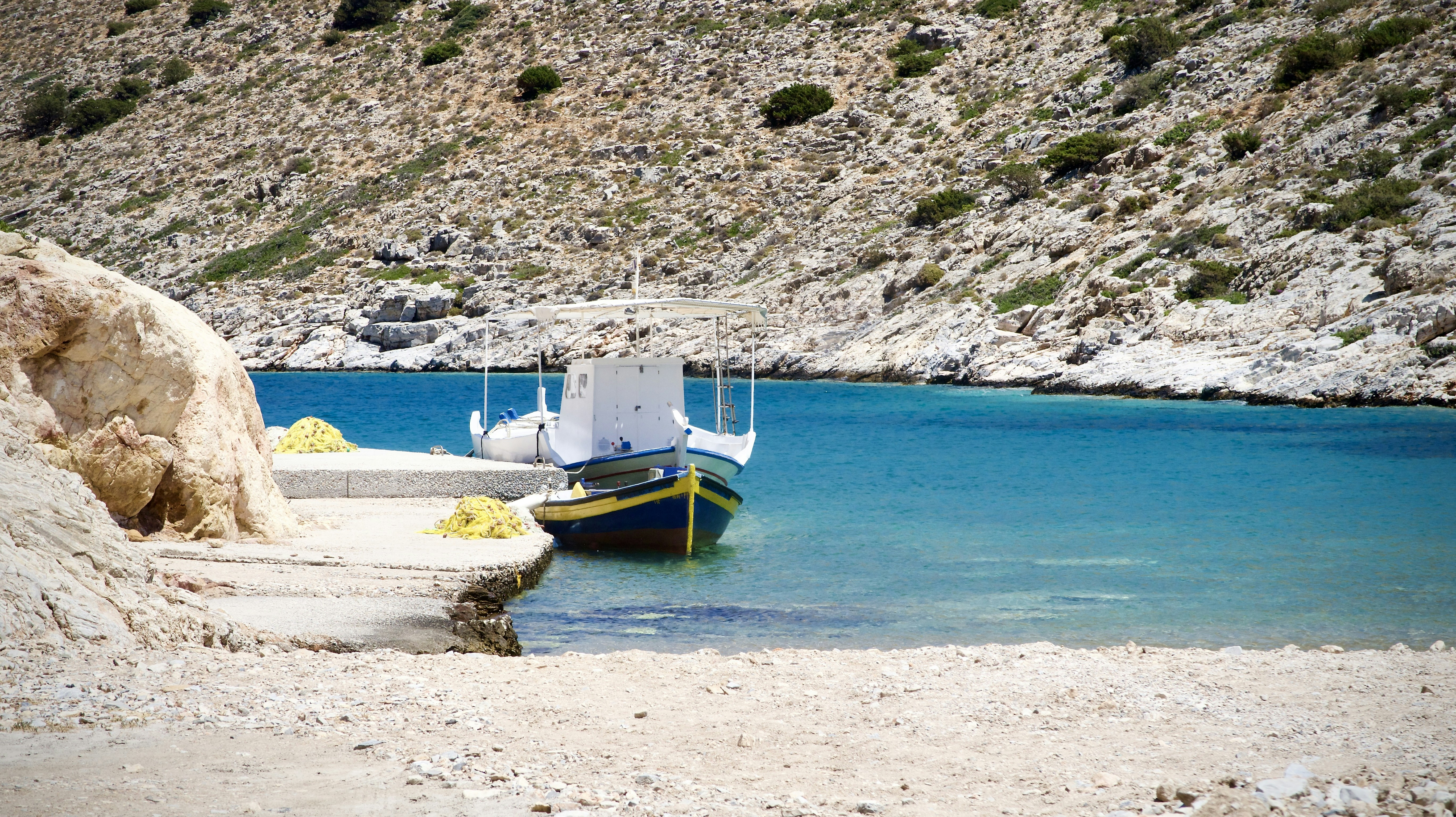 a boat on the beach