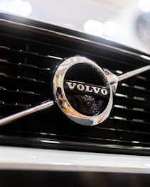 close up of a car headlight