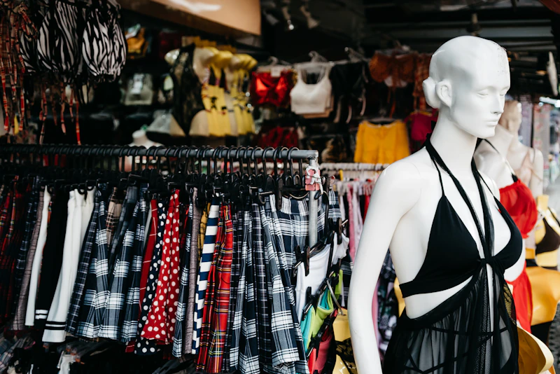 fashion mannequin in a boutique store
