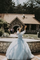a person in a white dress