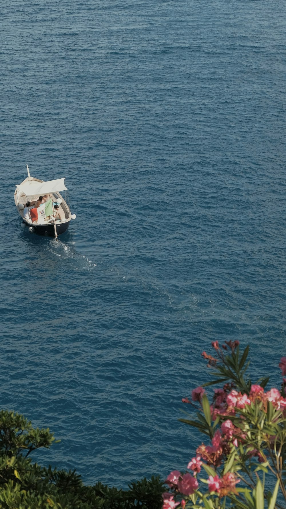 a boat sailing on the water