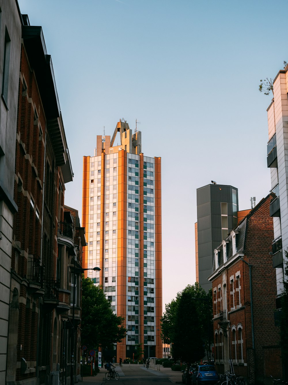 a street with buildings on either side