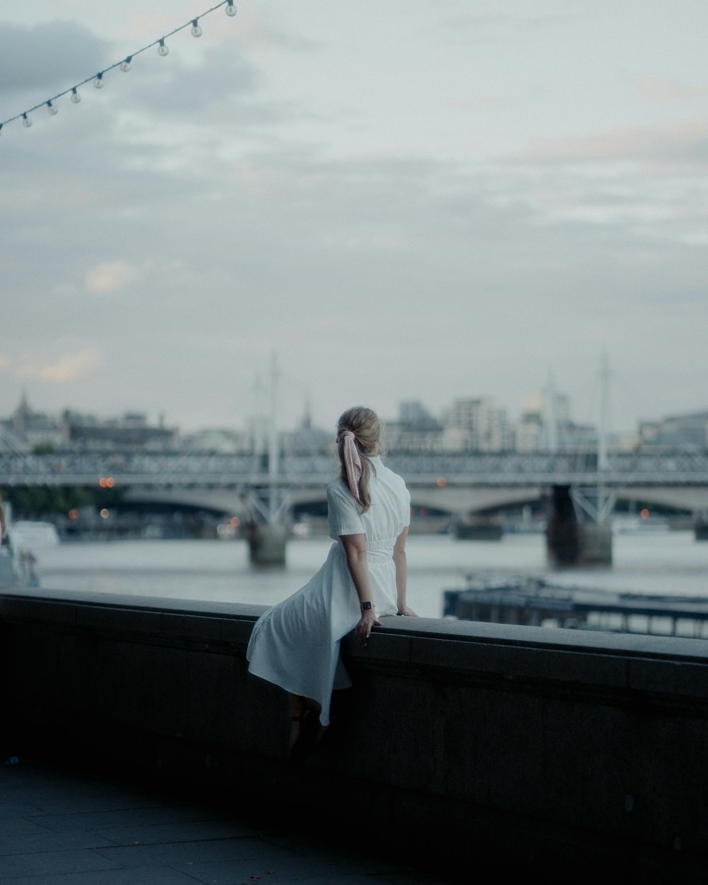 a person in a white dress