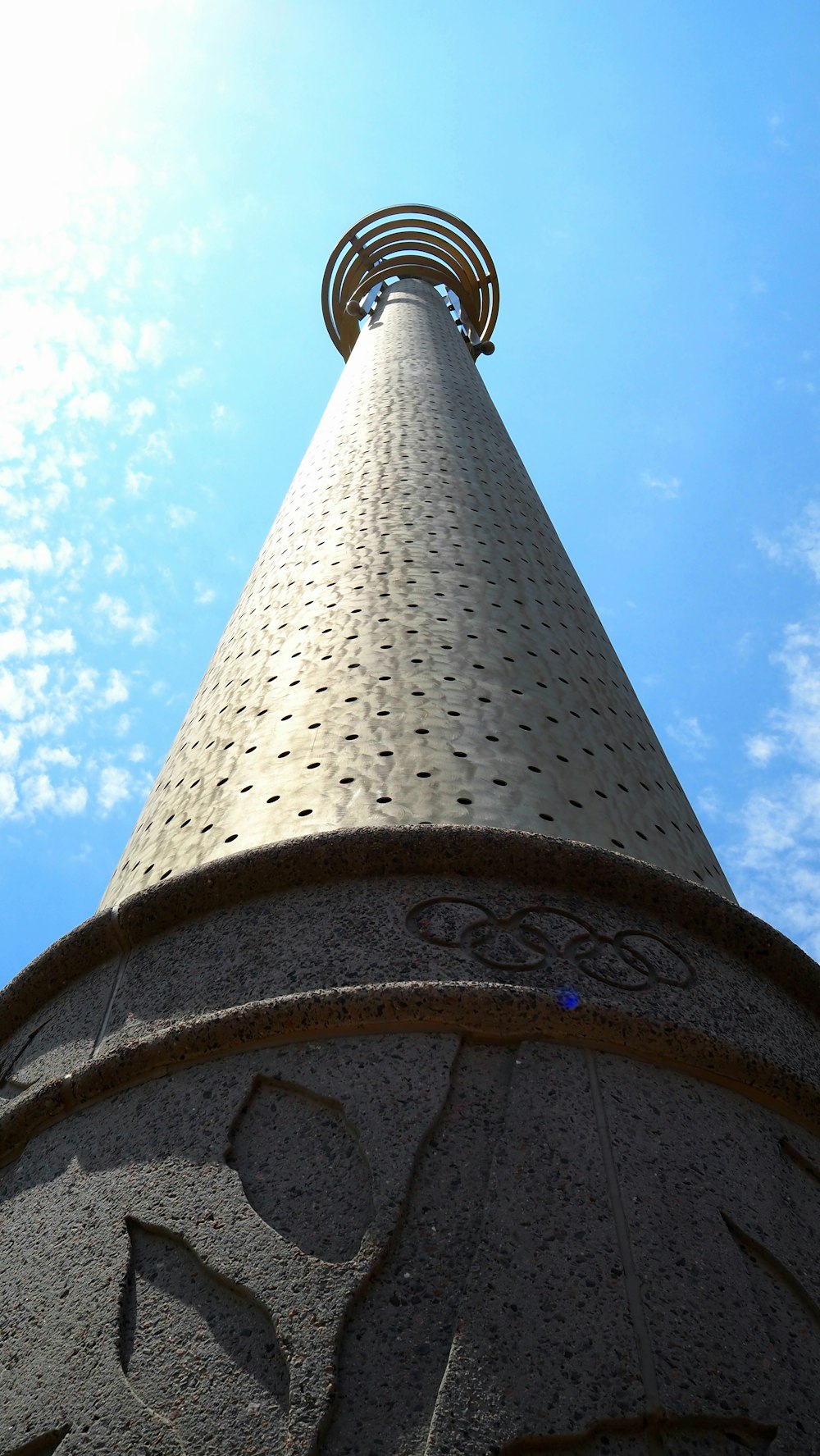 a large stone tower