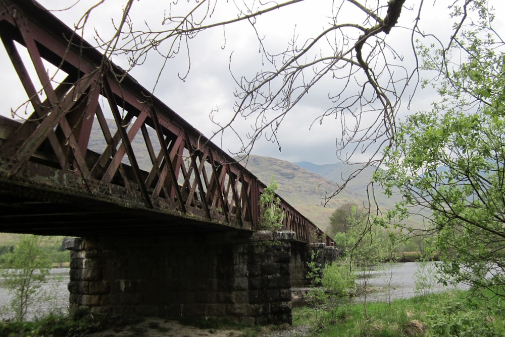 a bridge over a river