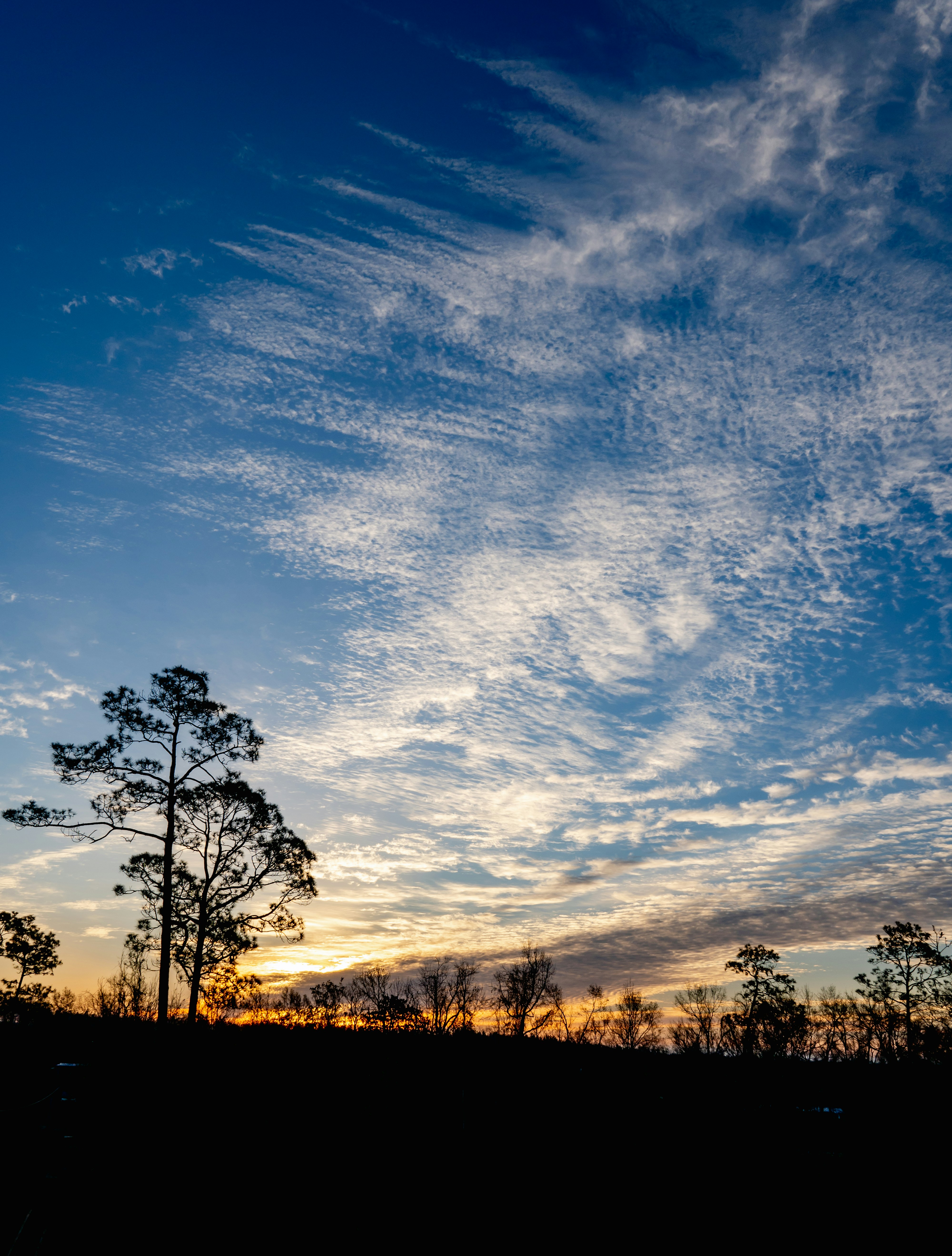 a blue sky with clouds