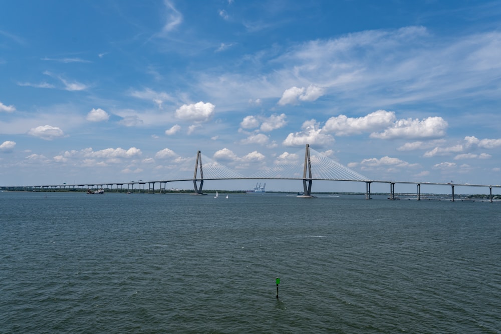 a bridge over water