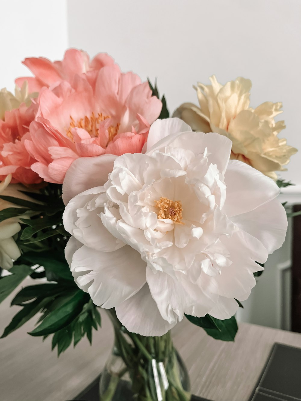 a vase of flowers