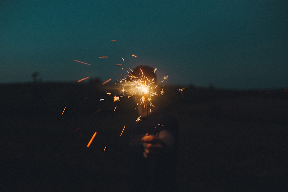 a group of fireworks in the sky