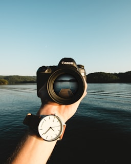 a person wearing a hat and a watch