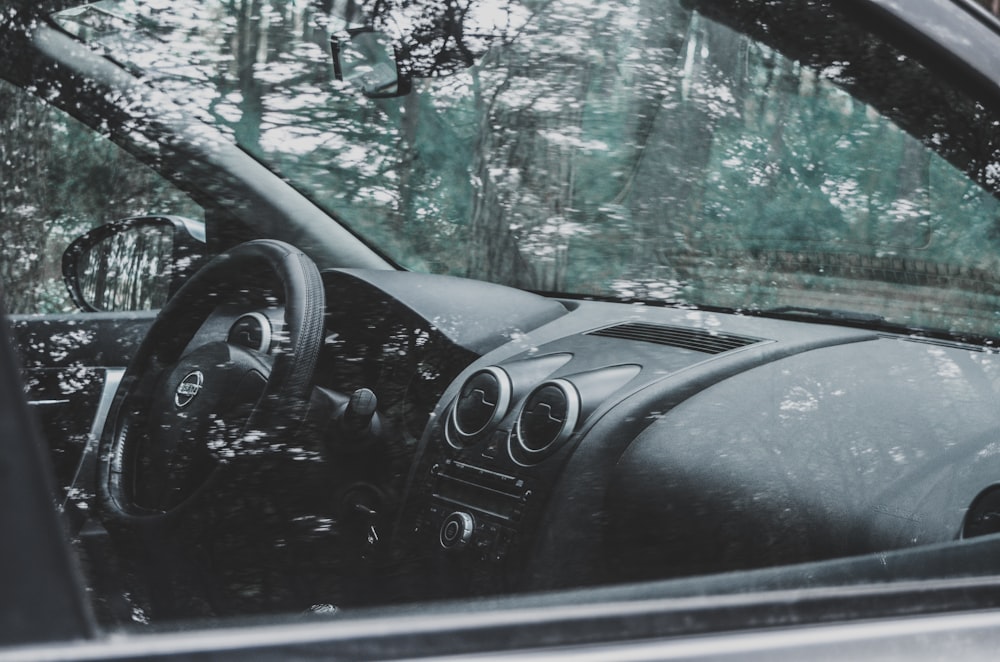 El interior de un coche