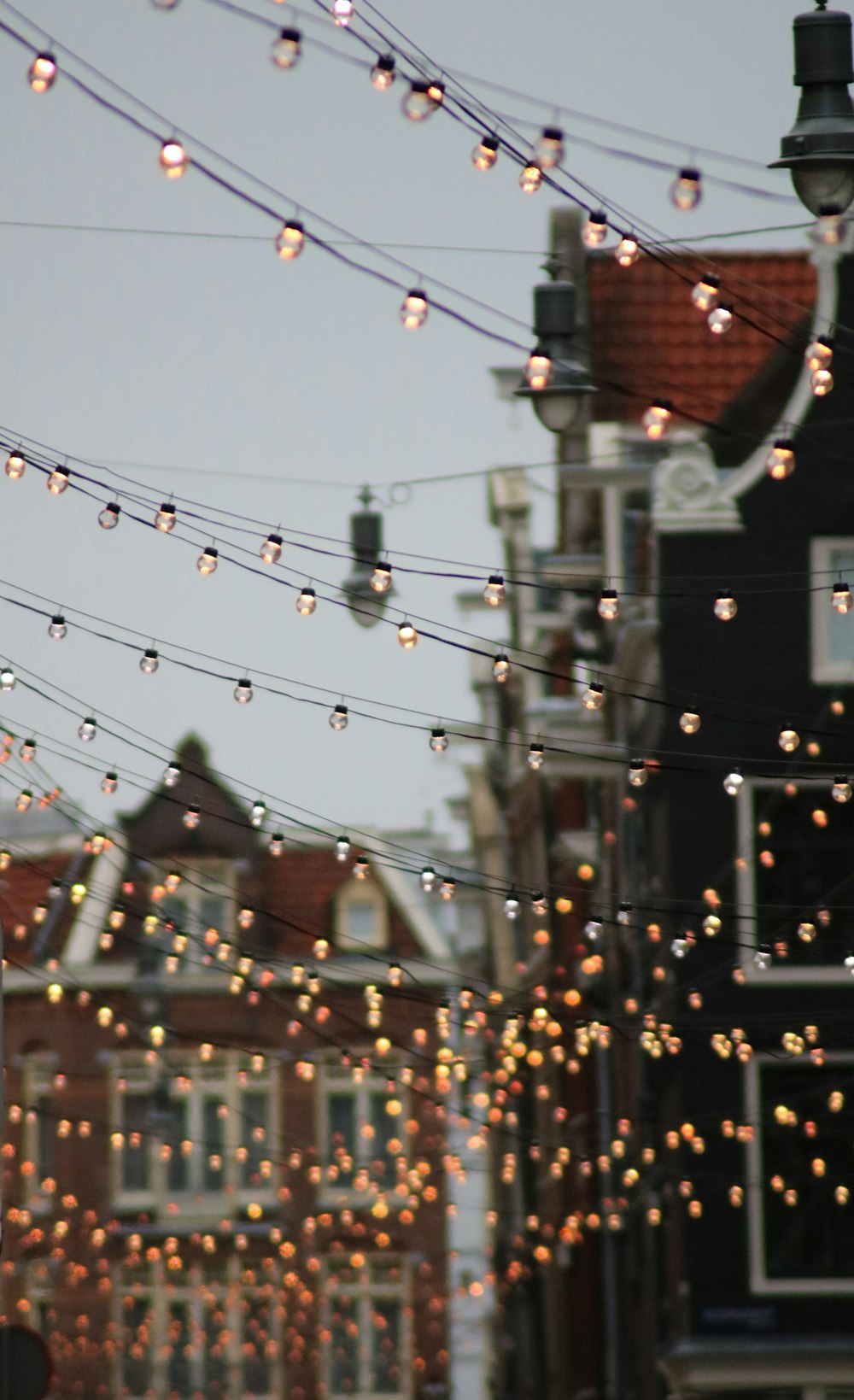 a string of lights from a string