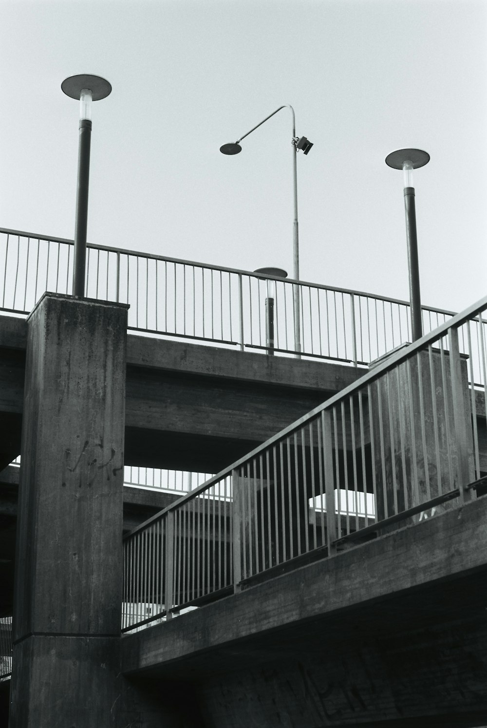 a bridge with a railing