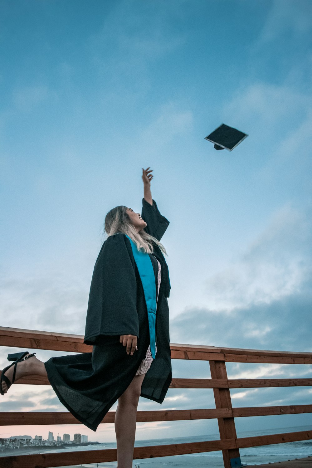 a person flying a kite