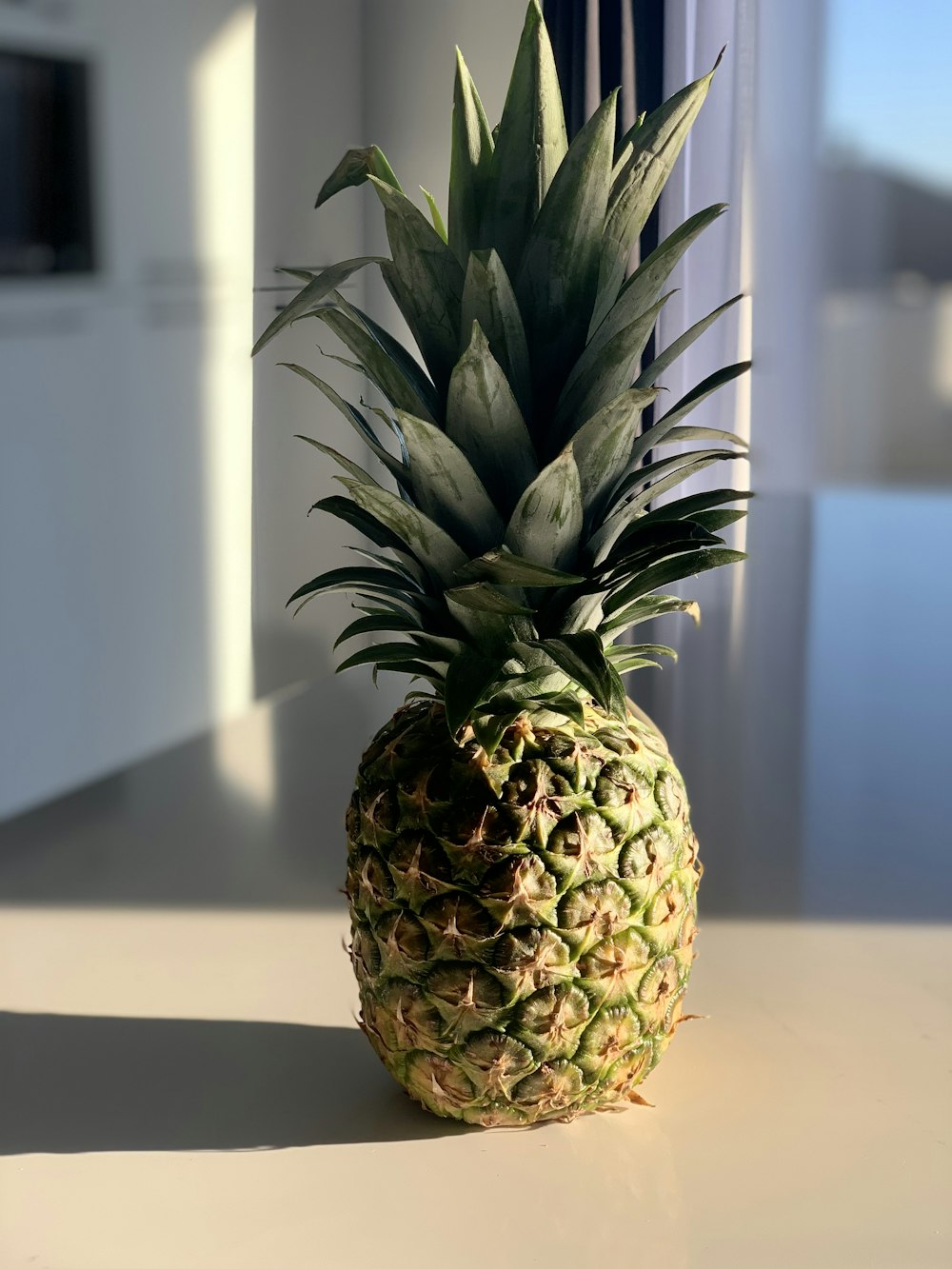 a pineapple on a table