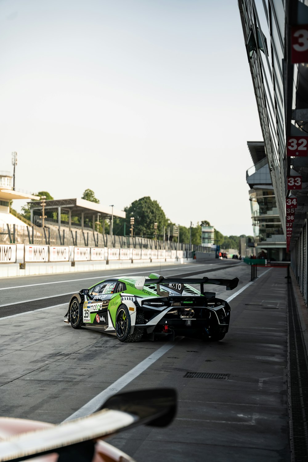 a race car on a track