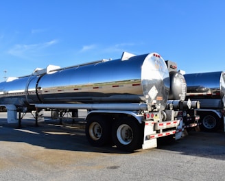 a large truck with a large tank on the back