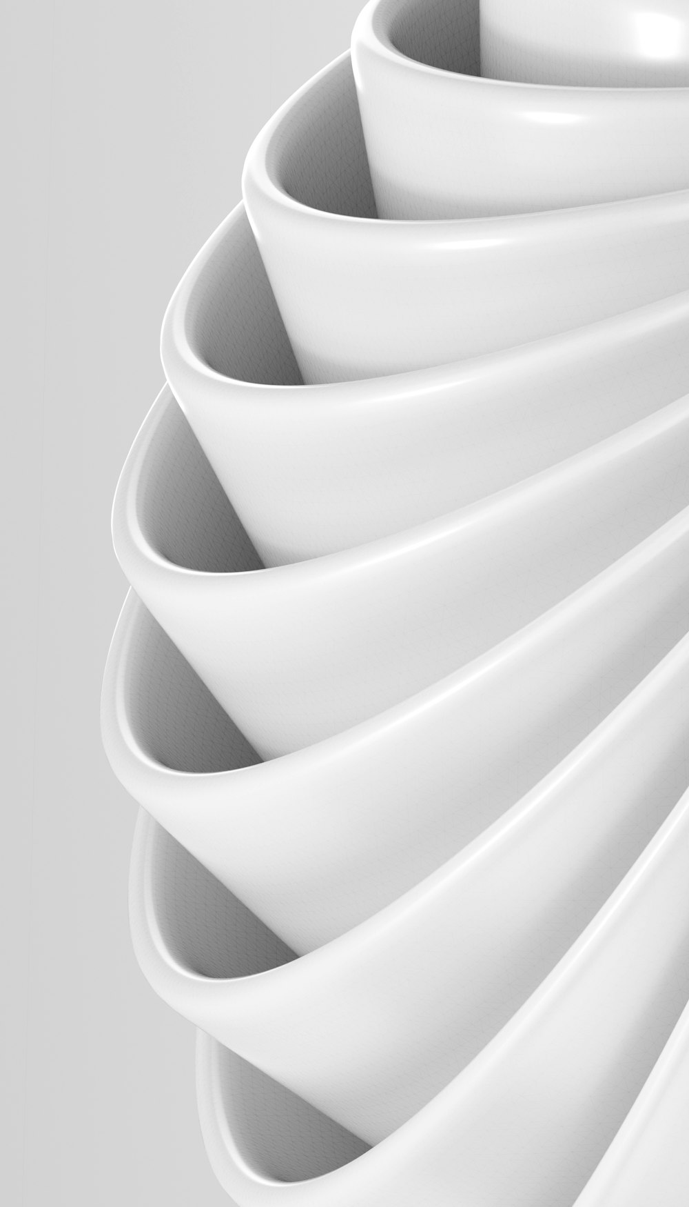 a stack of white chairs