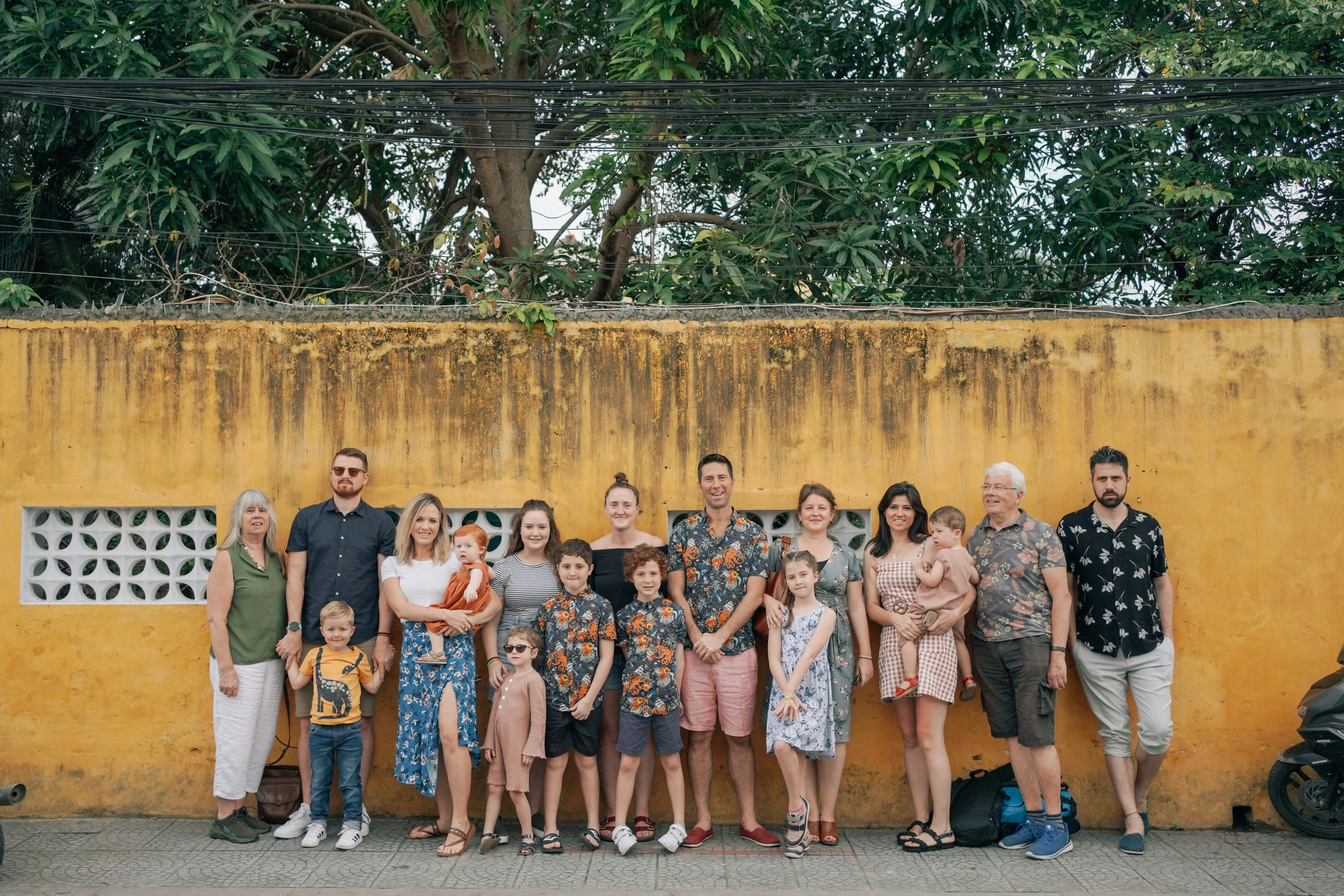 a group of people posing for a photo
