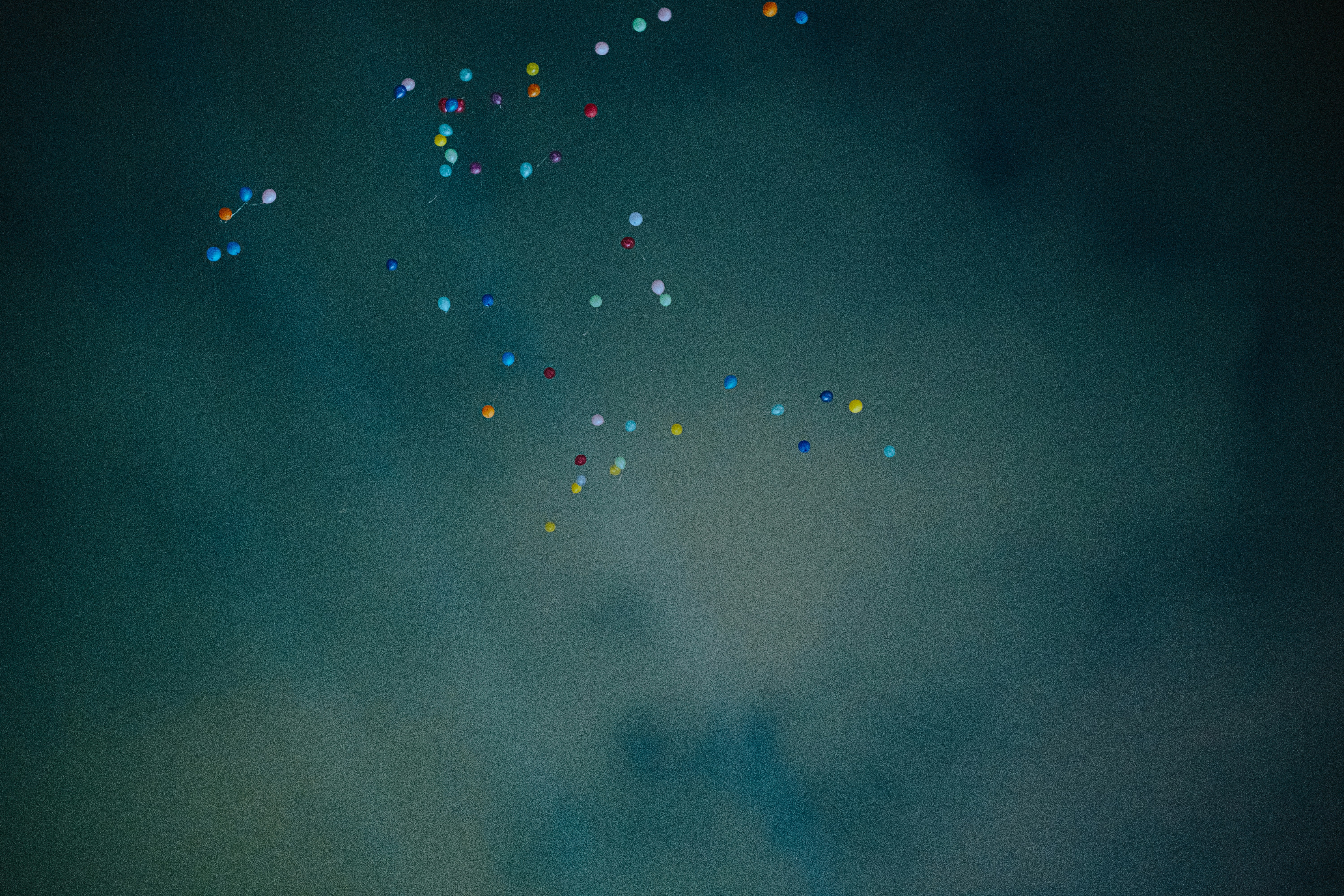 a group of colorful dots