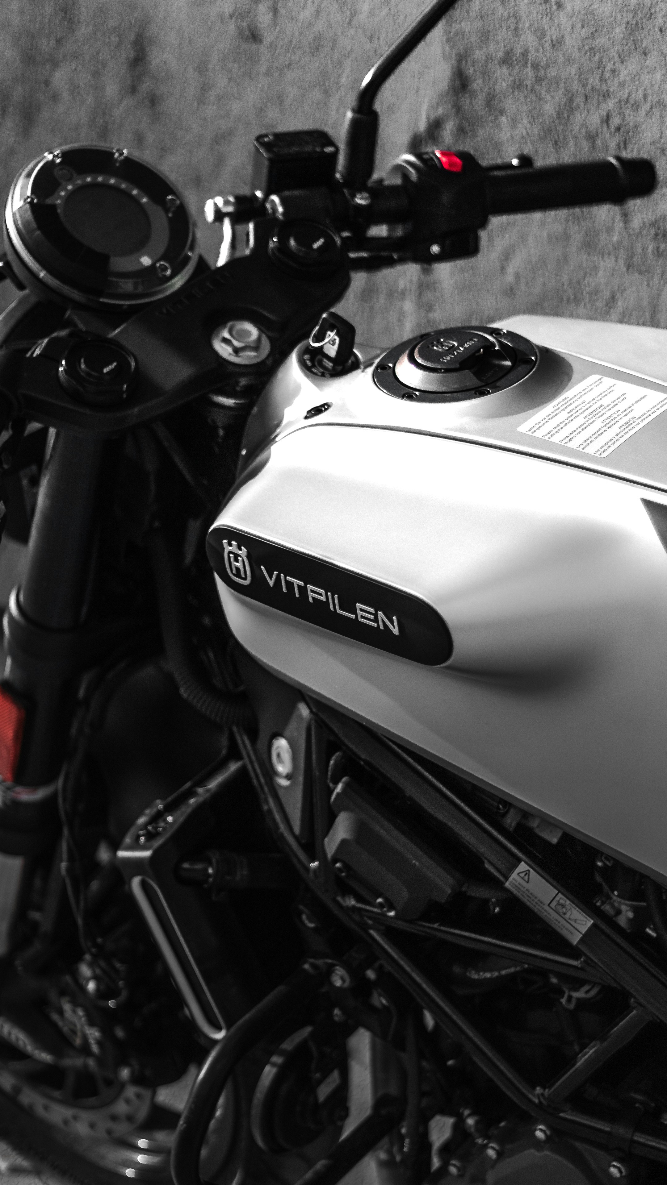 Nahaufnahme eines Motorrads