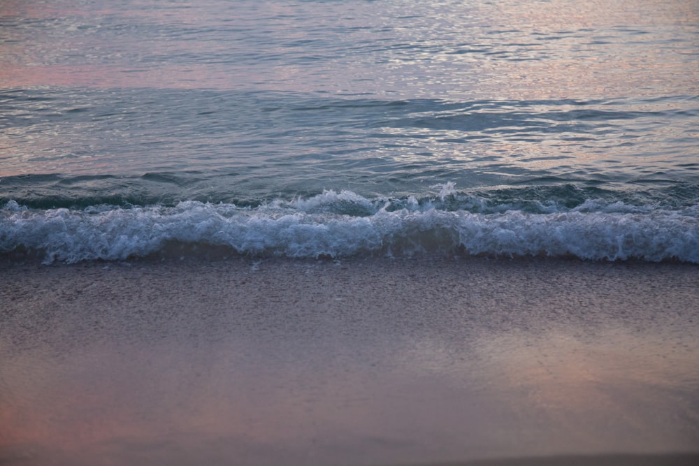 waves on a beach