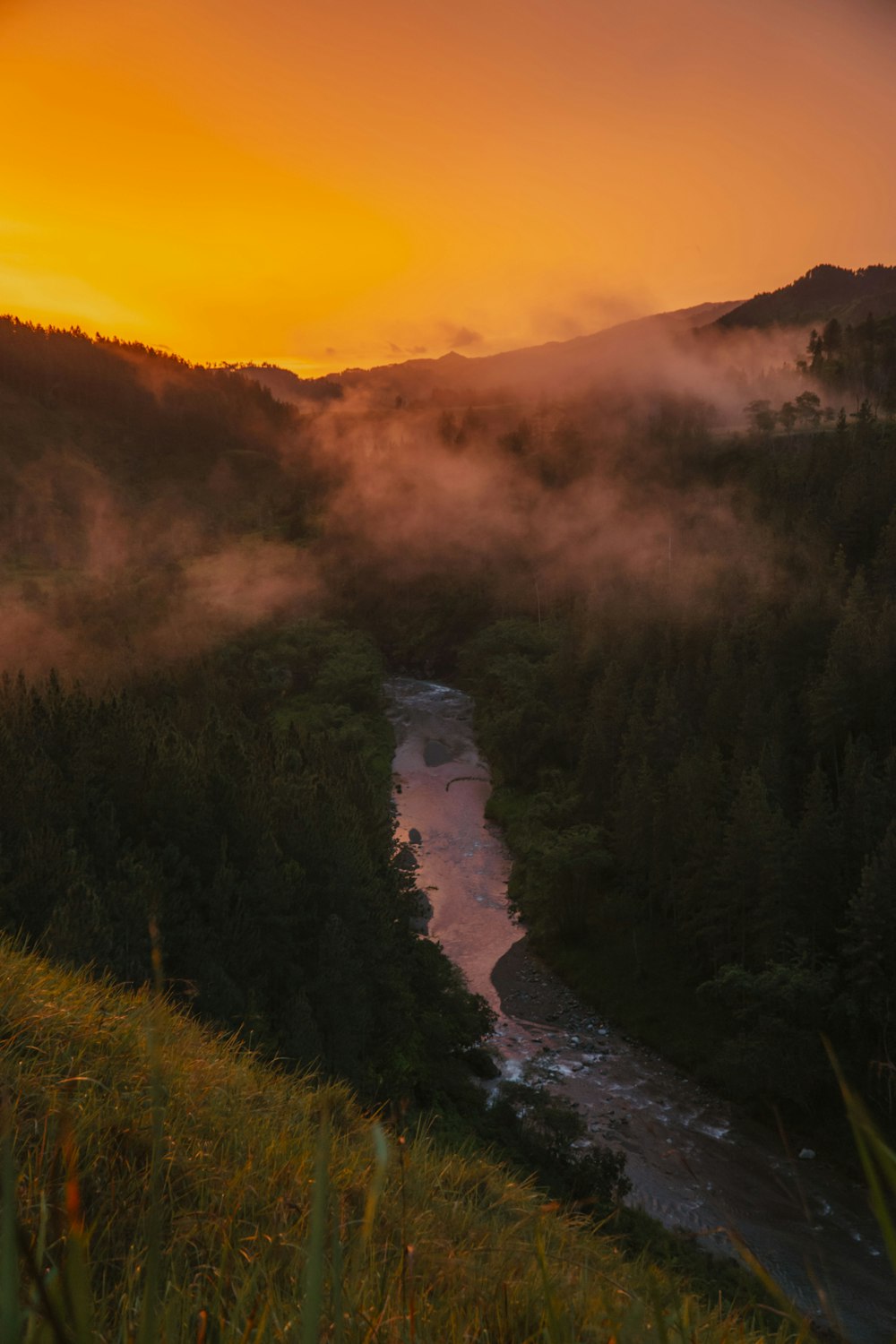 a river running through a valley