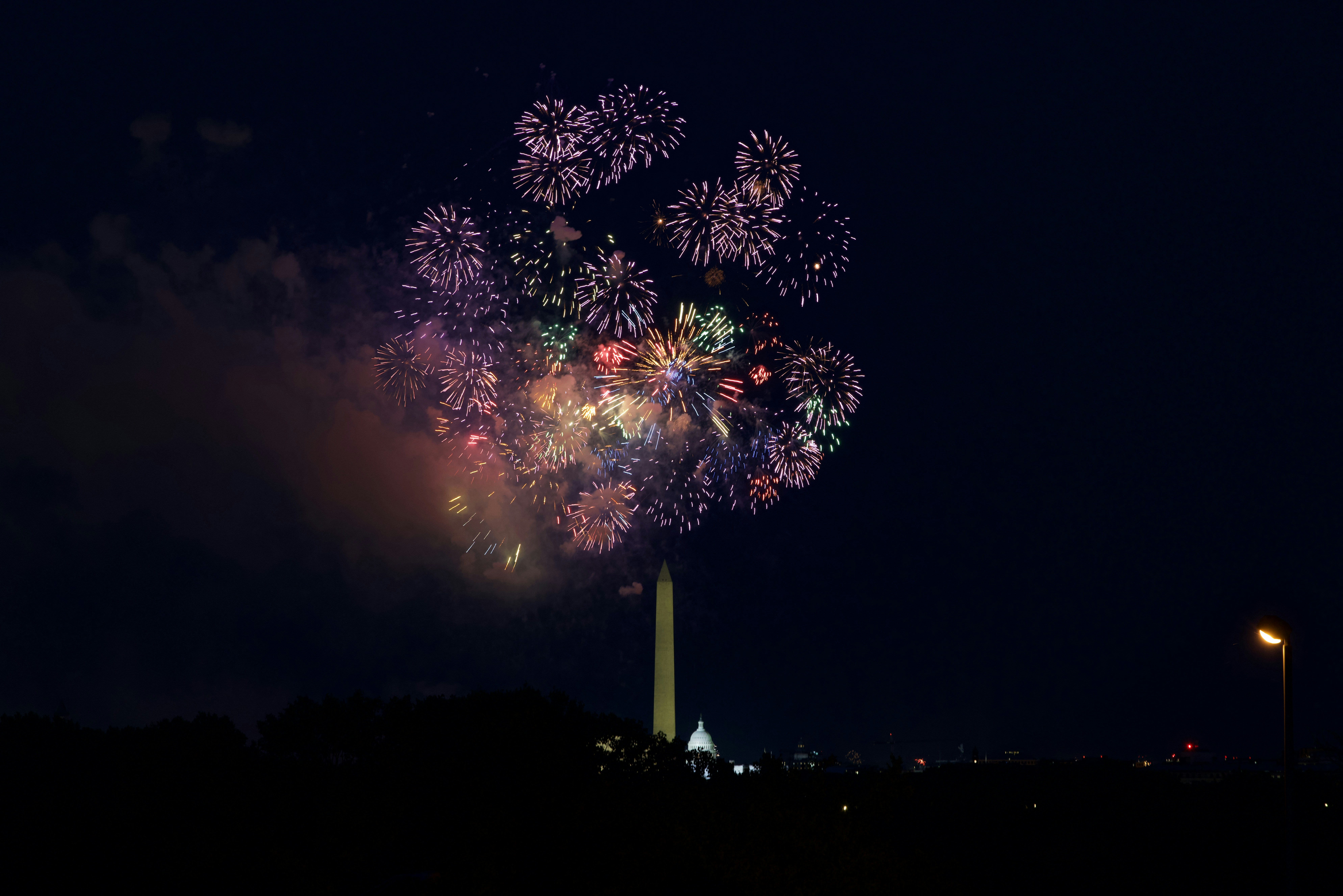 fireworks in the sky