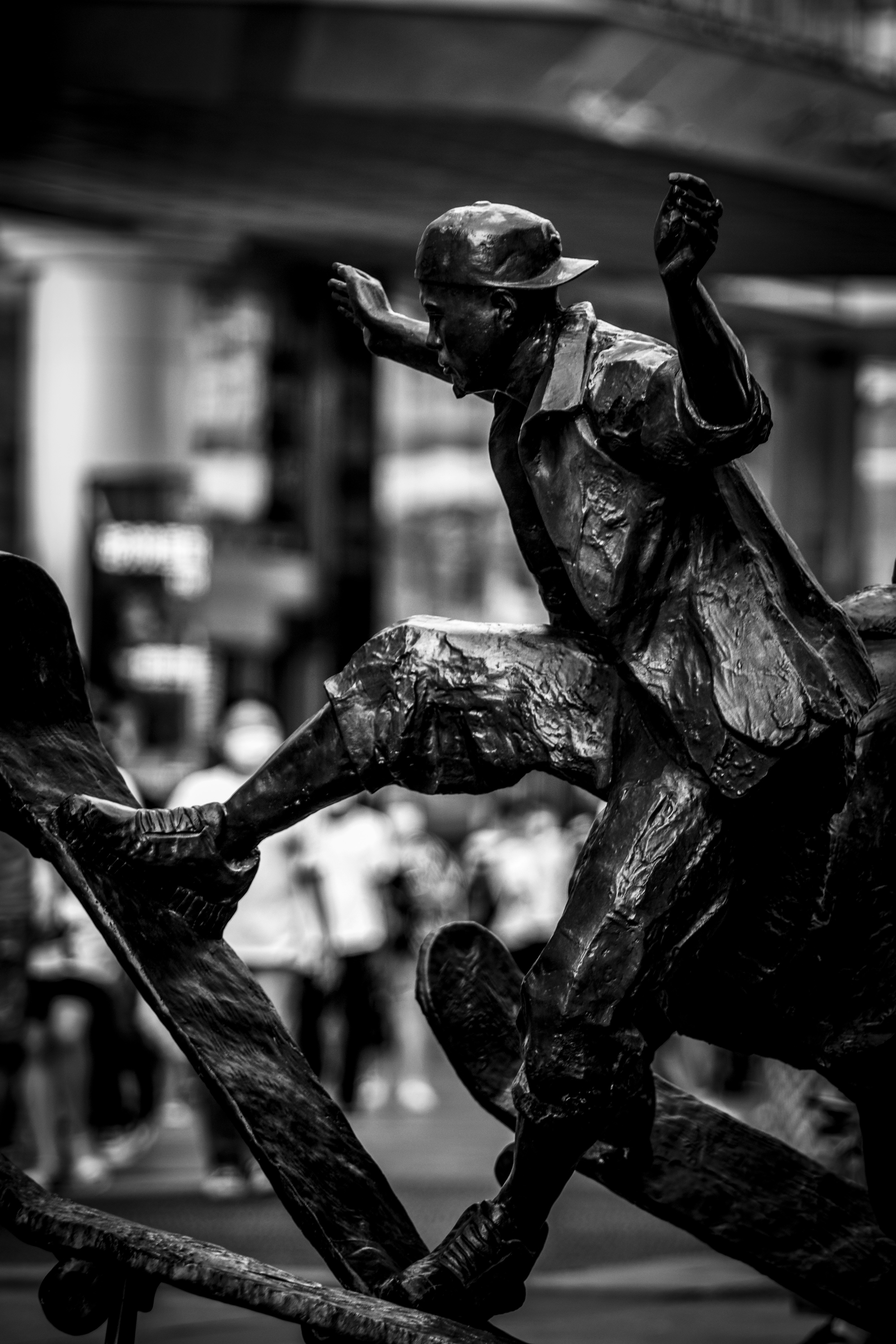 a statue of a person holding a baby