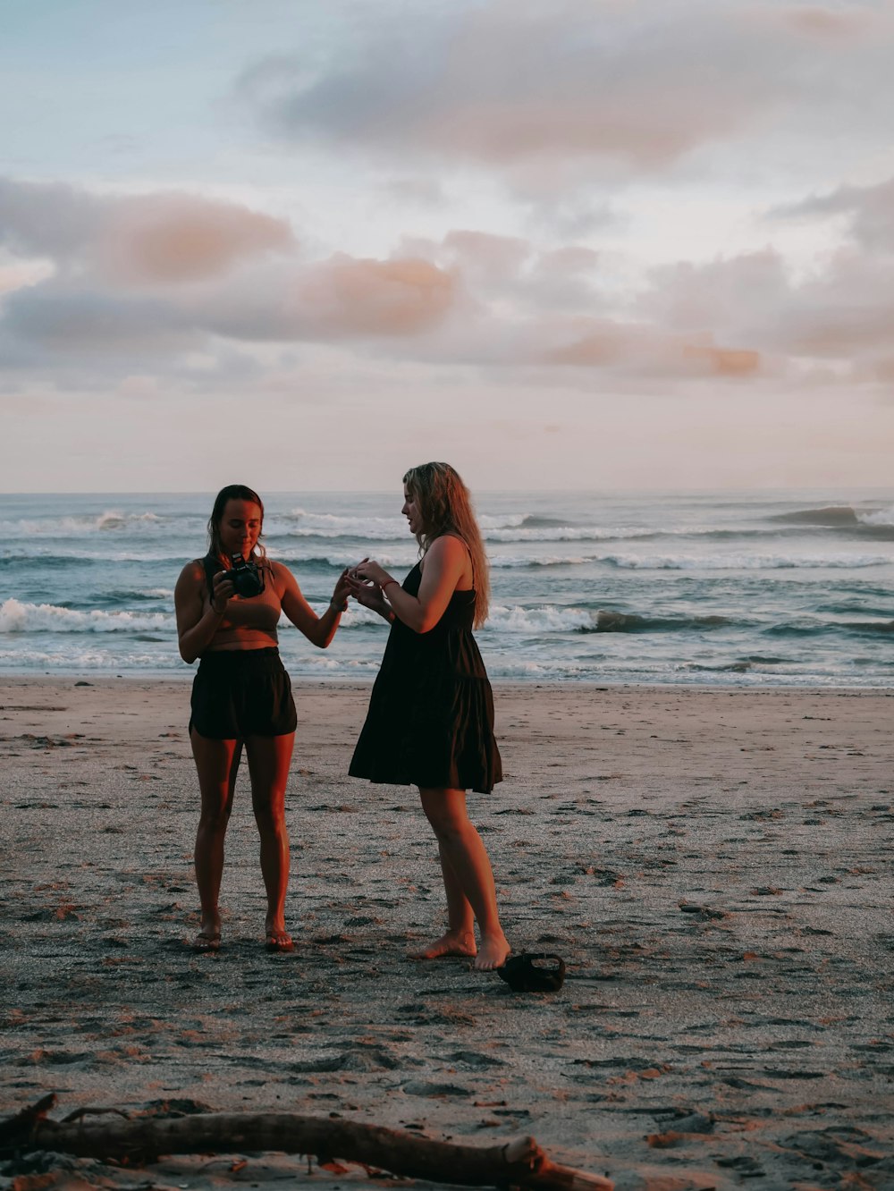 two women on a beach