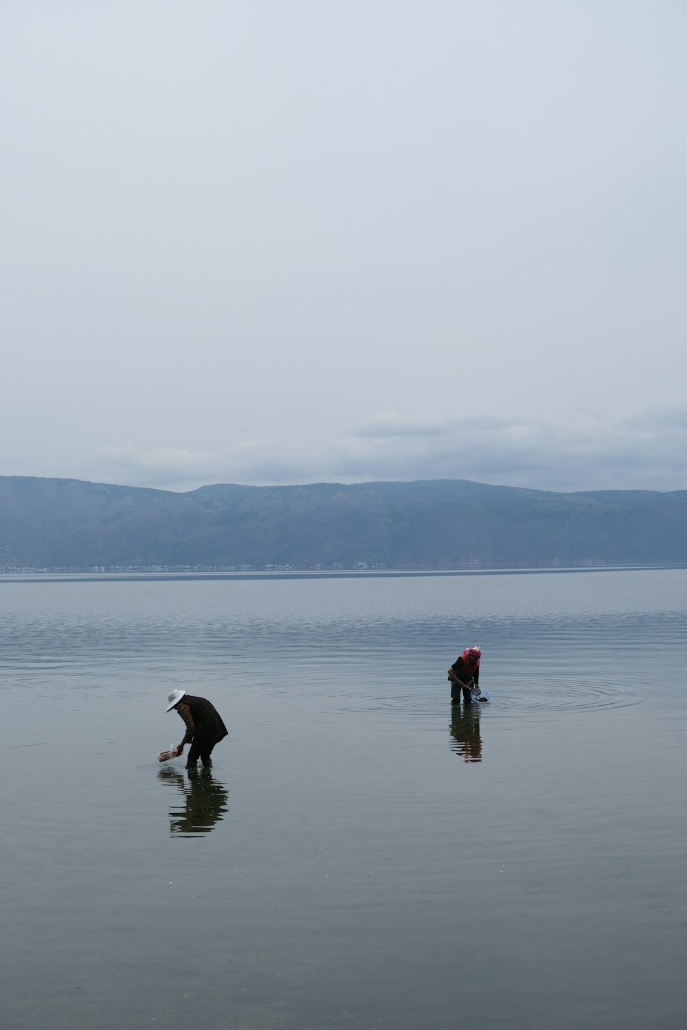 two people in the water