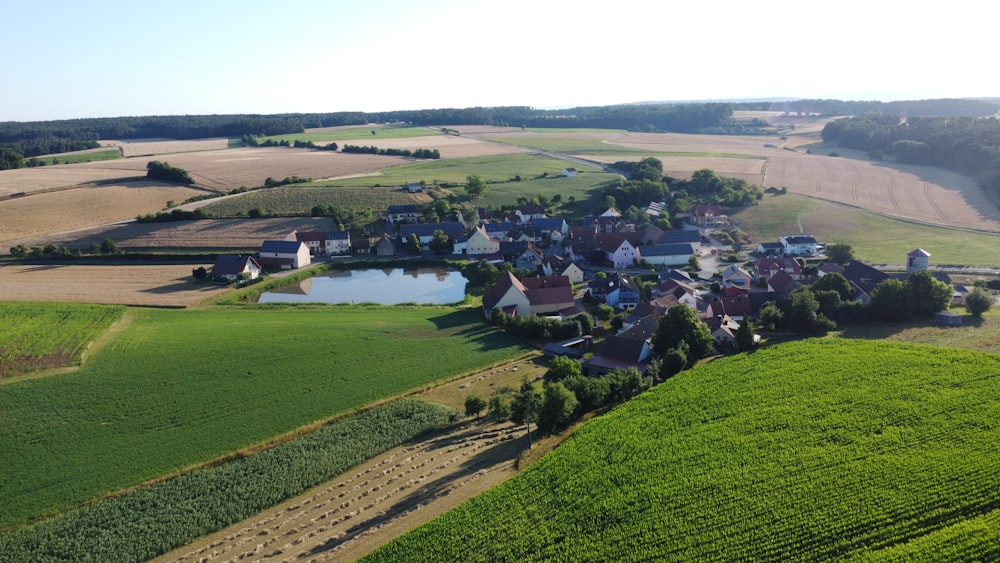 a small town in a valley