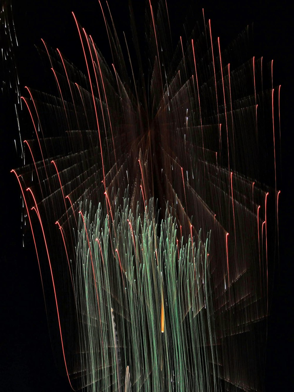 a close-up of a firework display