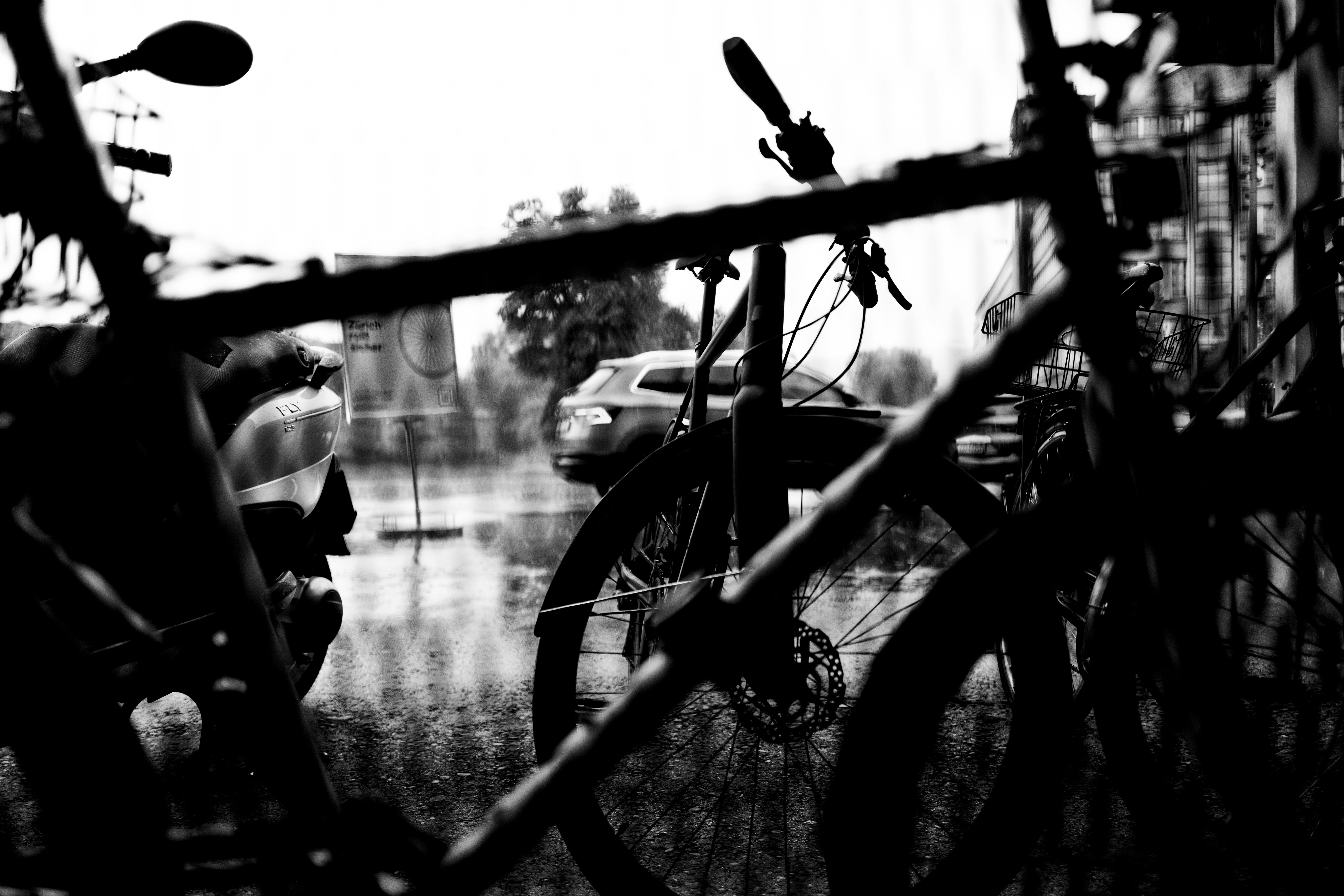 a person riding a bicycle