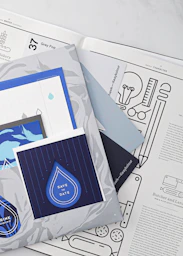 Printed branding and visual identity materials showcasing brand development for businesses.