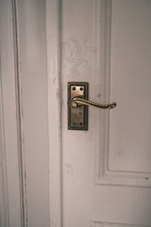 a door with a lock