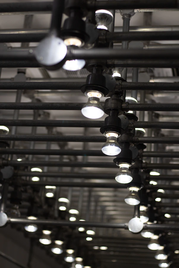 a close-up of a light fixture