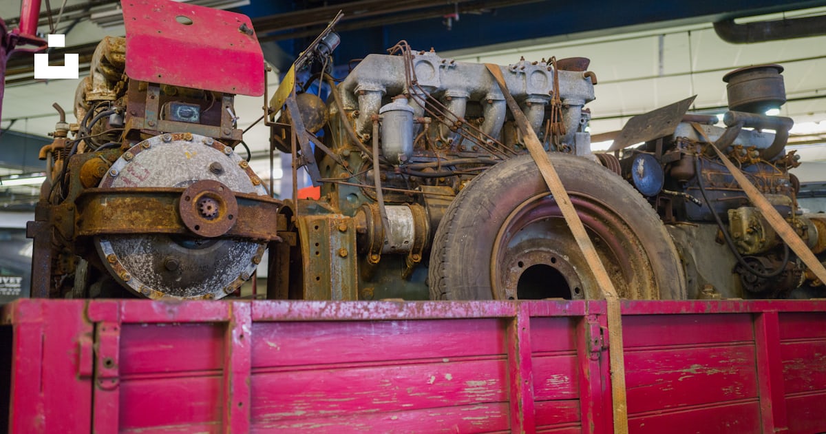 A large red machine photo Free Wissembourg Image on Unsplash