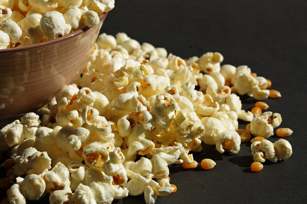 a bowl of popcorn