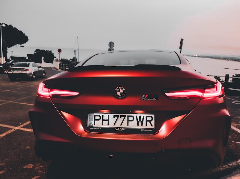 Sleek red sports car for luxury enthusiasts