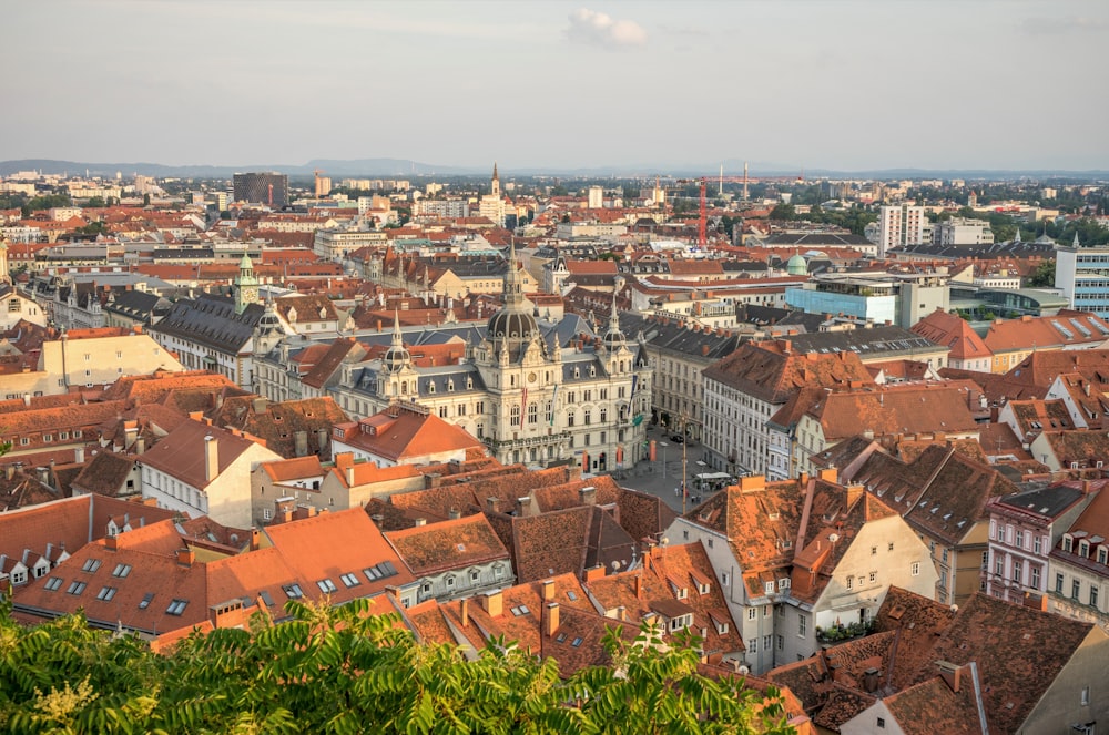 a city with many buildings