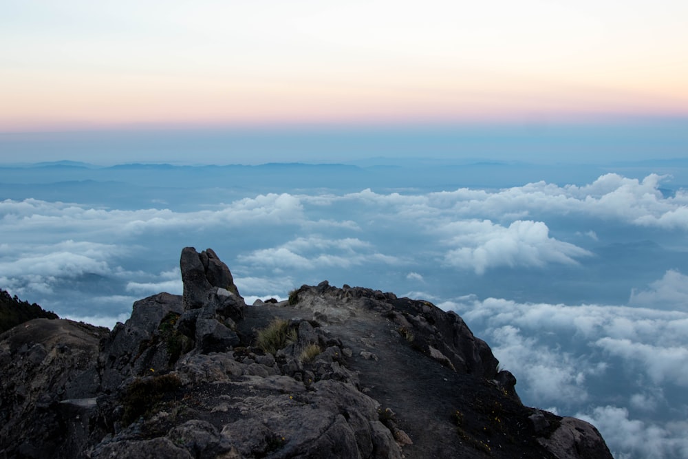 a rocky mountain top