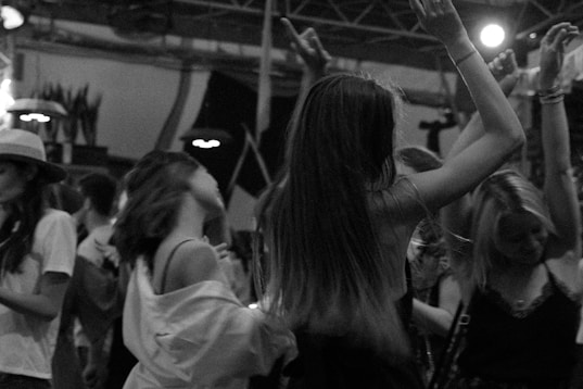 a group of people dancing