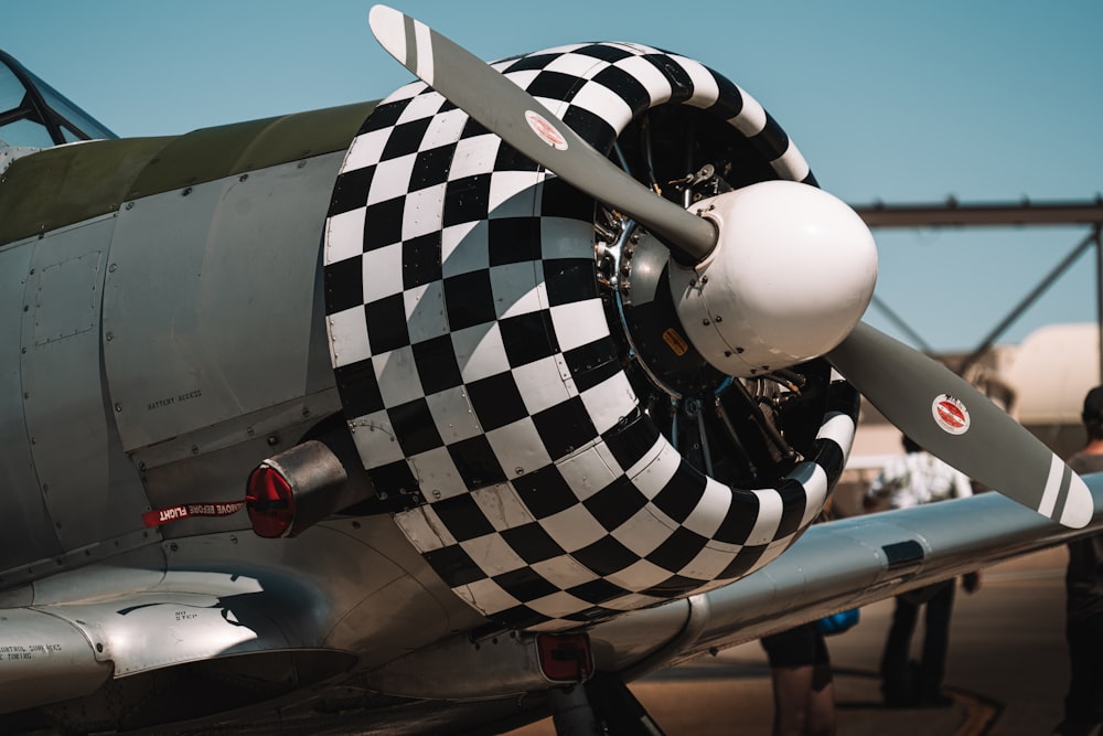 a close-up of a plane