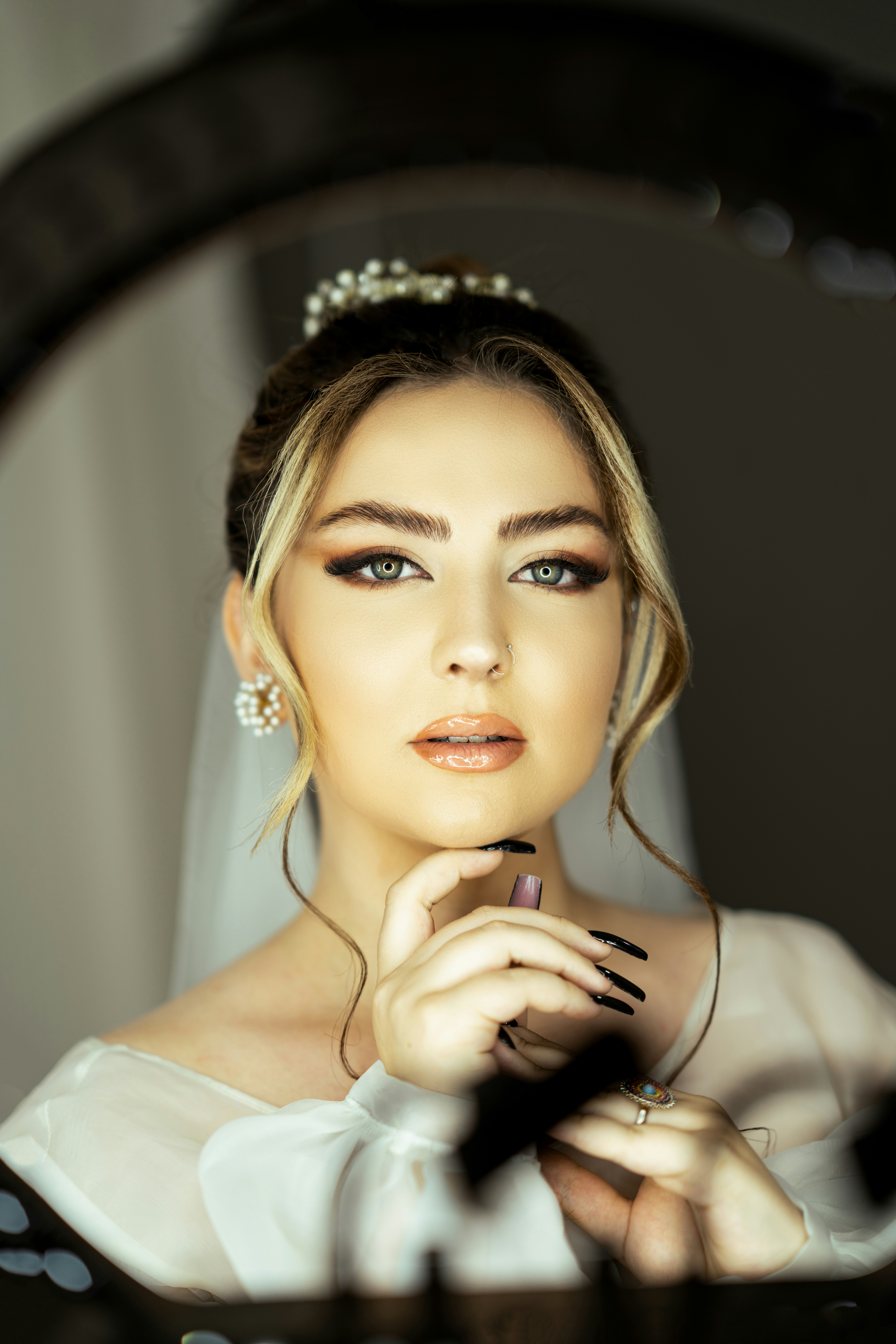 a woman with a crown