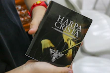 a person holding a book