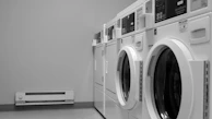 a row of washing machines