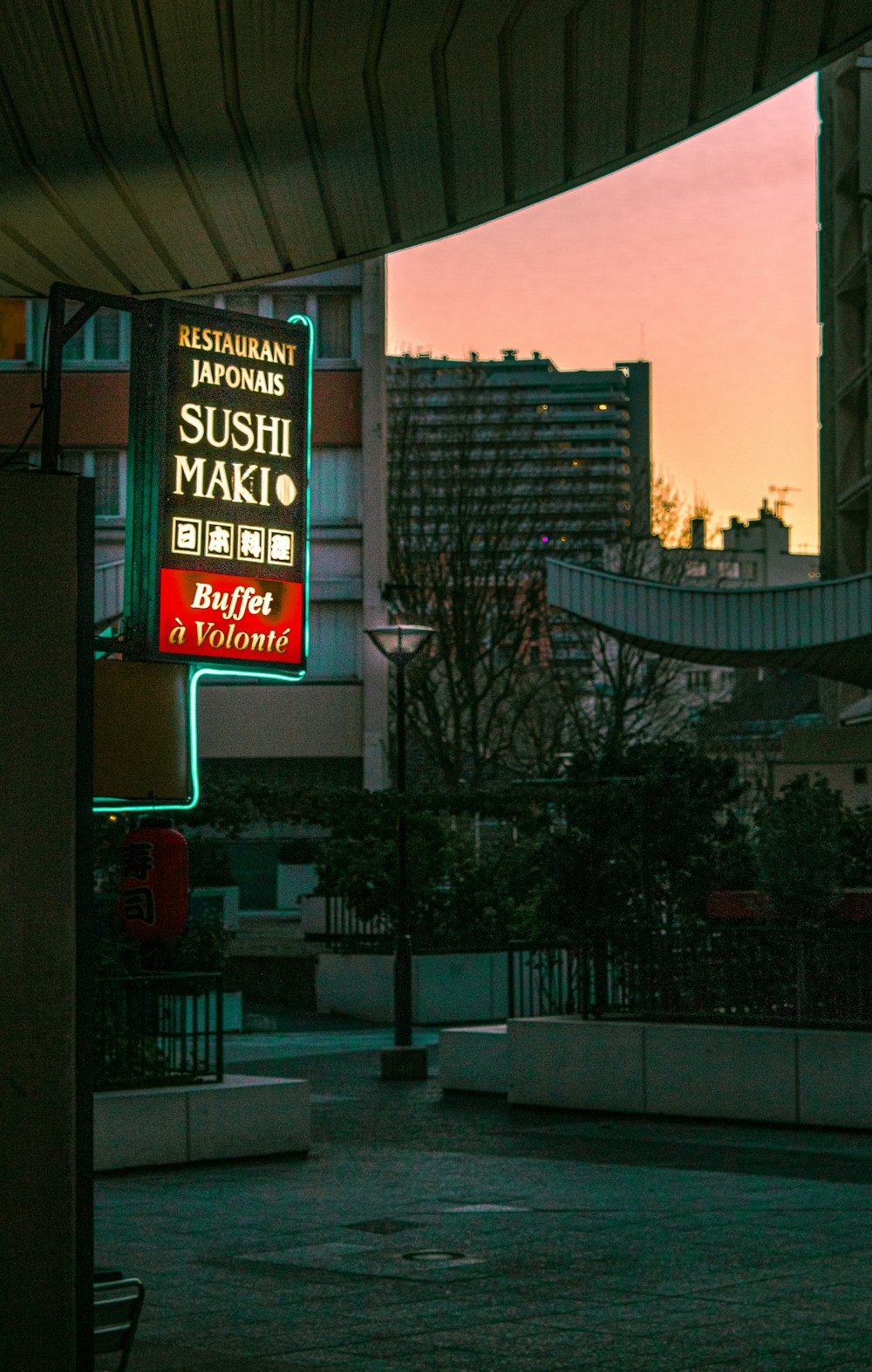 a sign on a building